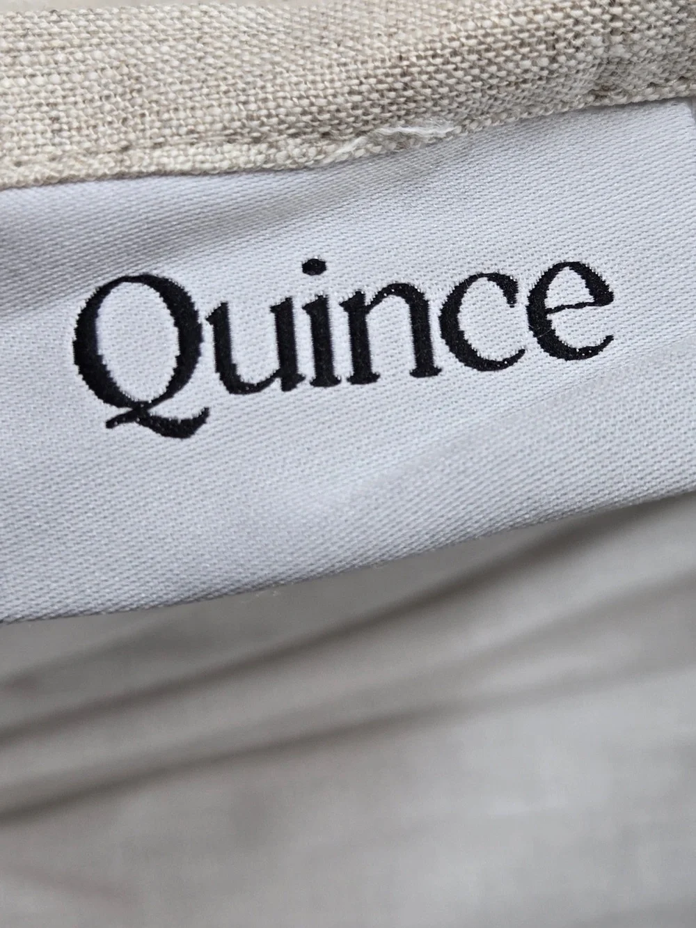 QUINCE Set Of 2 48x96 European Linen Curtains Flax 0053